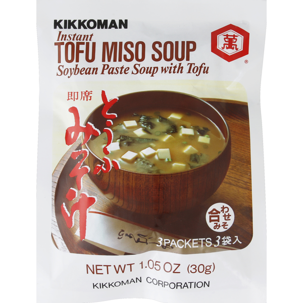 Asian Foods Kikkoman Instant Soup, Soybean Paste with Tofu, Tofu Miso hero