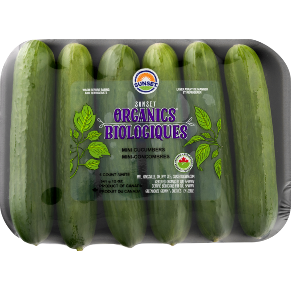 Fresh Vegetables Sunset Organic Organic Mini Cucumbers, FAMILY PACK hero