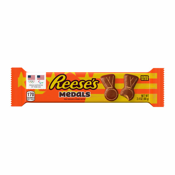 Reese's Milk Chocolate King Size Peanut Butter Medals Candy hero