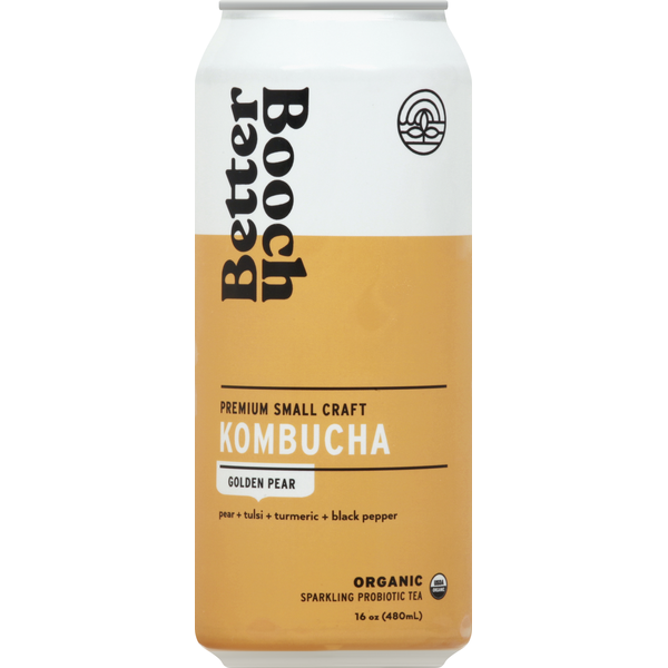 Tea Better Booch Kombucha, Golden Pear hero