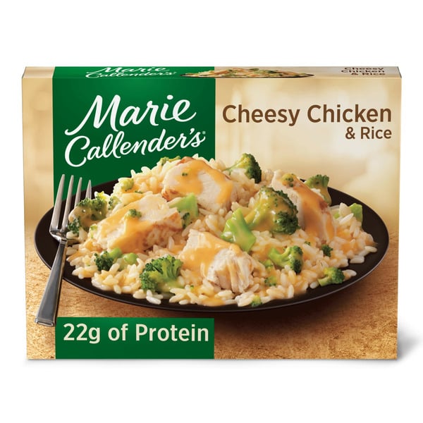 Frozen Meals Marie Callender's Cheesy Chicken And Rice Dinners hero