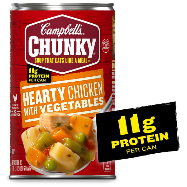 Soup, Broth & Bouillon Campbell's Chunky® Soup, Chicken with Vegetables Soup hero