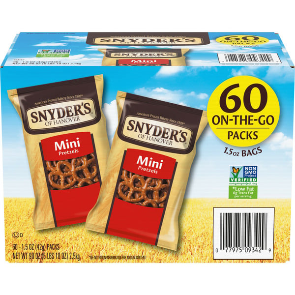 Chips & Pretzels Snyder's of Hanover Mini Pretzels hero