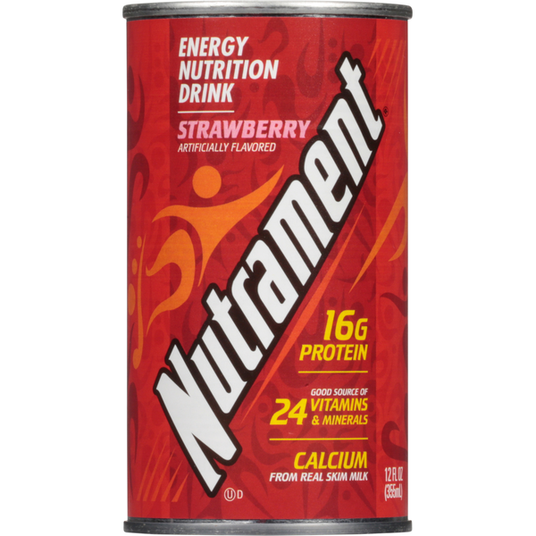 Sport & Energy Drinks Nutrament Strawberry Nutritional Supplement Drink hero