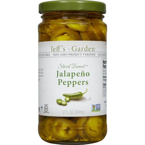 Canned & Jarred Vegetables Jeff's Garden Sliced Tamed™ Jalapeño Peppers hero