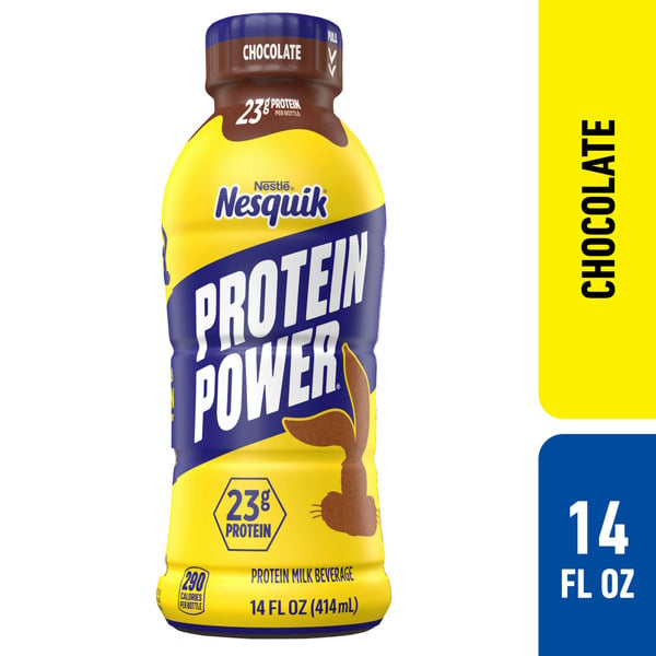 Milk, Soy & Lactose Free Nestlé NESQUIK Protein Power Chocolate Protein Milk Beverage hero