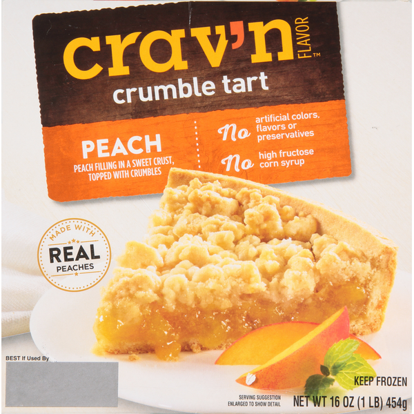 Frozen Dessert Crav'n Flavor Crumble Tart, Peach hero