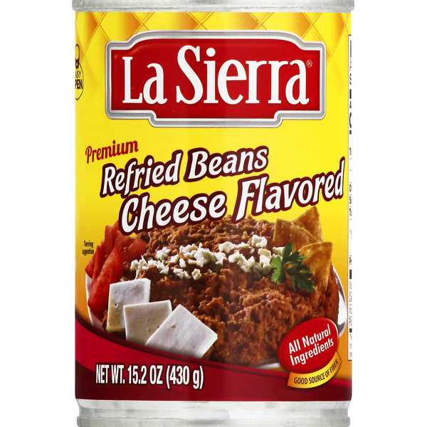 Canned Meals & Beans La Sierra Refried Beans, Cheese Flavored, Premium hero