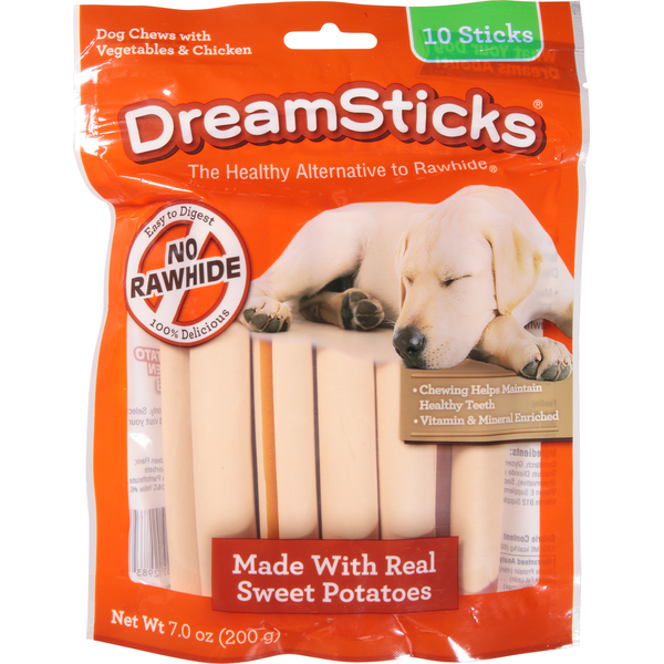 Dog Food & Care DreamSticks Dog Chews, Vegetable & Chicken hero