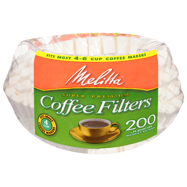 Coffee Melitta Coffee Filters, Super Premium, Junior Basket hero