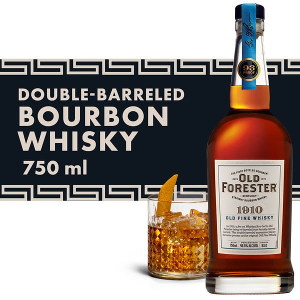 Whiskey Old Forester 1910 Old Fine Whisky, Kentucky Straight Bourbon Whisky hero