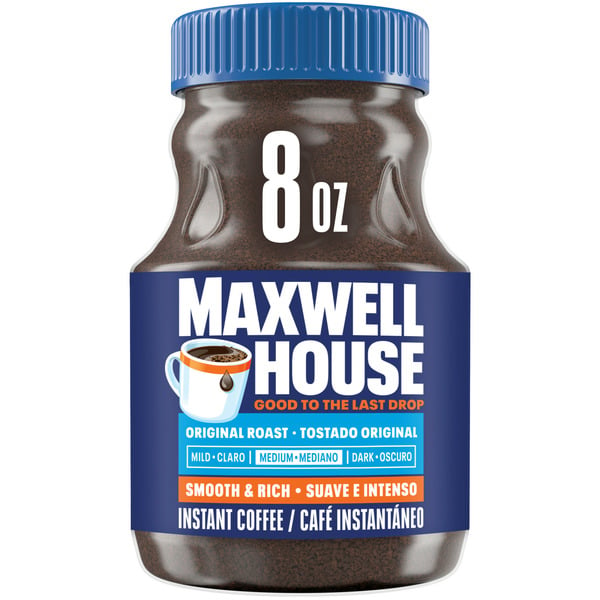 Coffee Grounds and Whole Beans Maxwell House The Original Roast Instant Coffee hero