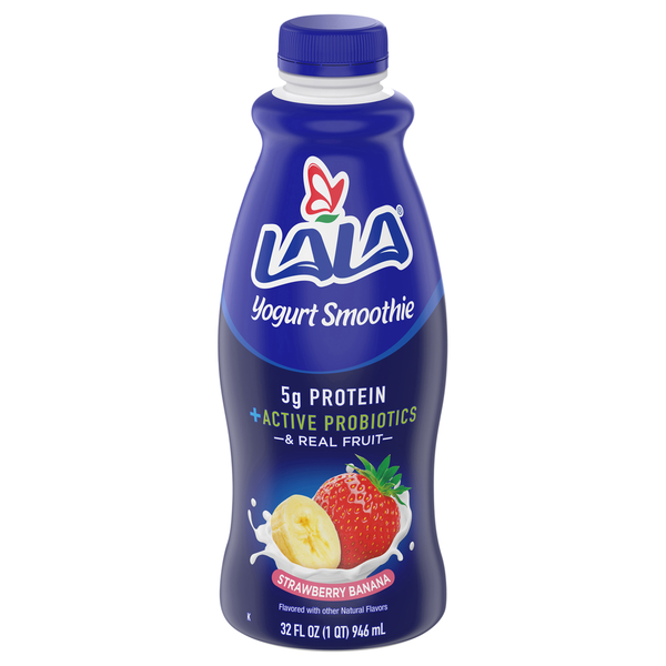 Yogurt LALA Yogurt Smoothie, Strawberry Banana hero