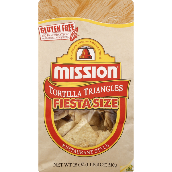 Chips & Pretzels Mission Tortilla Triangles, Restaurant Style, Fiesta Size hero