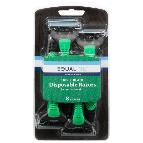 Shave Needs Equaline Razors, Disposable, Triple Blade hero