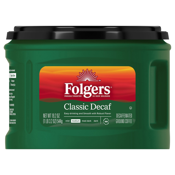 Coffee Folgers Coffee, Decaf Classic Roast hero