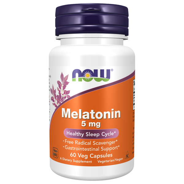 Glandulars & Hormones NOW Melatonin 5 mg hero