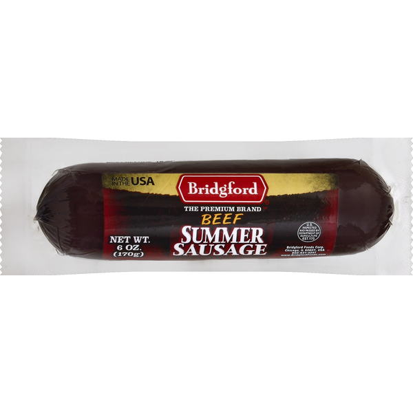 Hot Dogs & Sausage Bridgford Summer Sausage, Beef hero