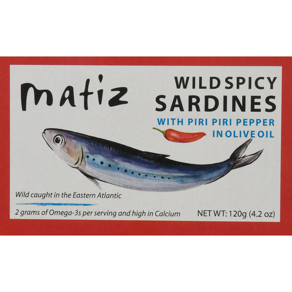 Canned Meat & Seafood Matiz Sardines, Wild, Spicy hero