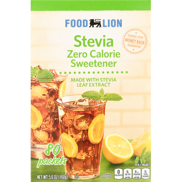 Sugars & Sugar Substitutes Food Lion Sweetener, Zero Calorie, Stevia hero