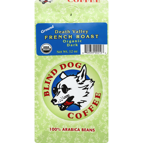 Coffee Blind Dog Coffee Coffee, Organic, Ground, Dark, French Roast, Death Valley hero