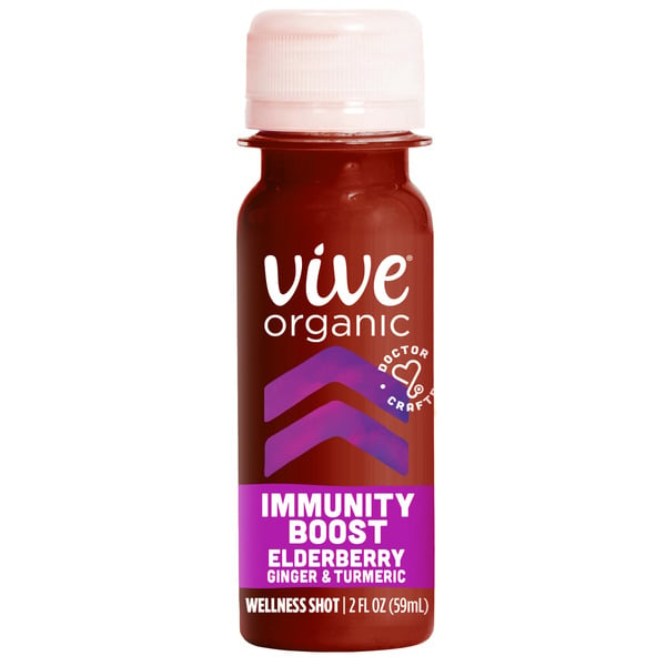 Refrigerated Vive Organic Immunity Boost Elderberry, Ginger & Turmeric Shot hero