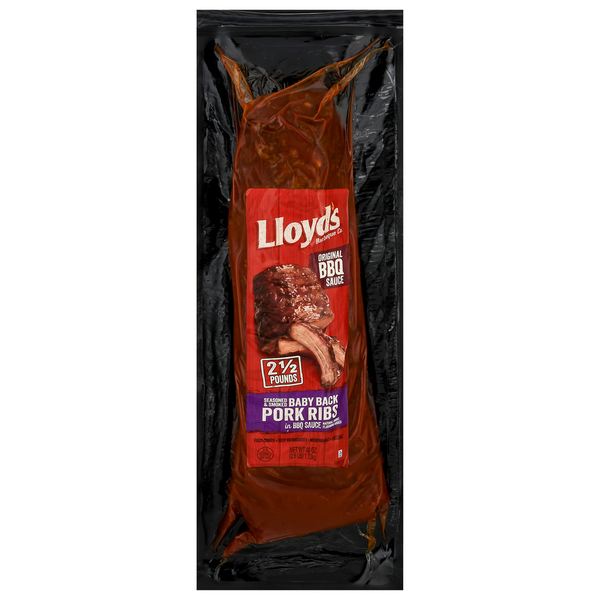 Condiments LLOYD'S Pork Ribs, Baby Back, Original BBQ Sauce hero