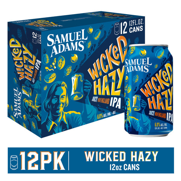 Beers & Coolers Samuel Adams Wicked Hazy New England IPA Beer hero