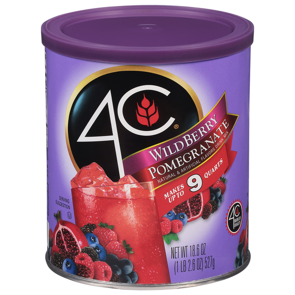 Drink Mixes 4C Foods Wild Berry Pomegranate Drink Mix hero