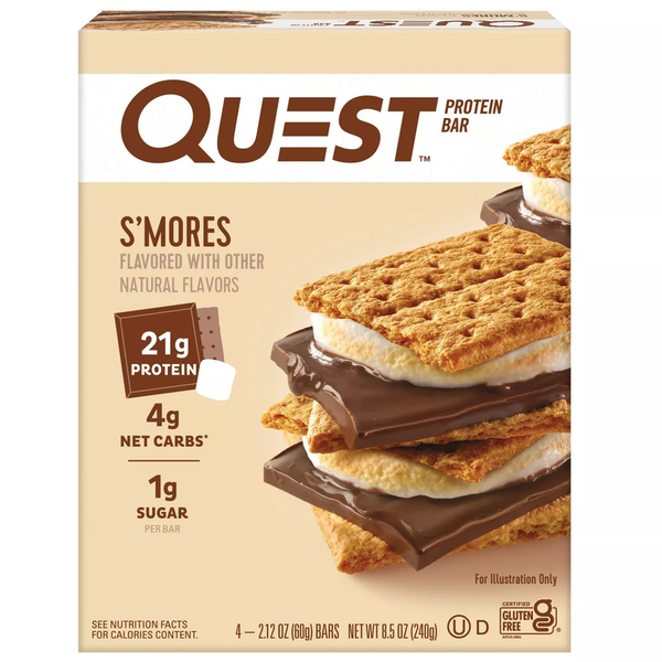 Energy & Granola Bars Quest Protein Bar, Smores hero