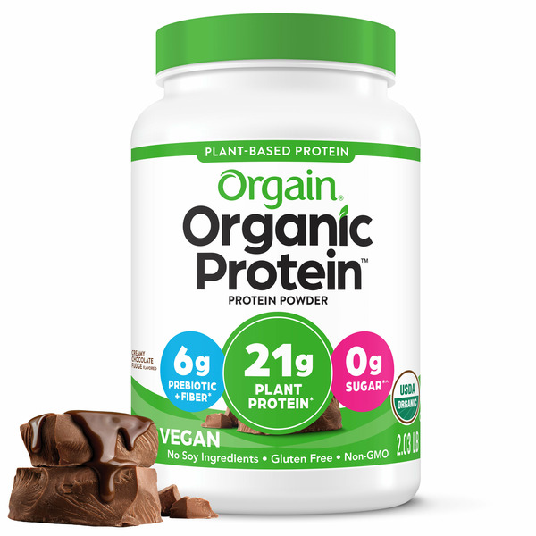 Protein & Meal Replacements Orgain Organic Vegan 21g Protein Powder, Plant Based - Creamy Chocolate hero