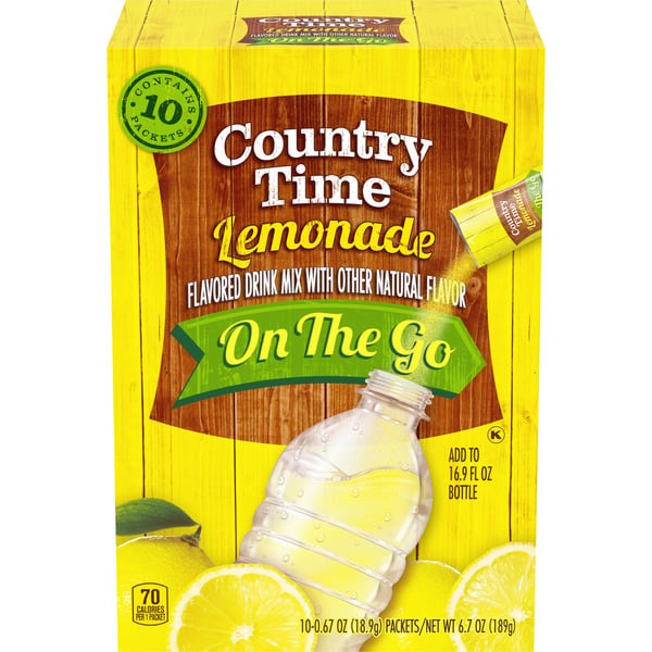 Cocoa & Drink Mixes Country Time Lemonade Naturally Flavored Powdered Drink Mix hero