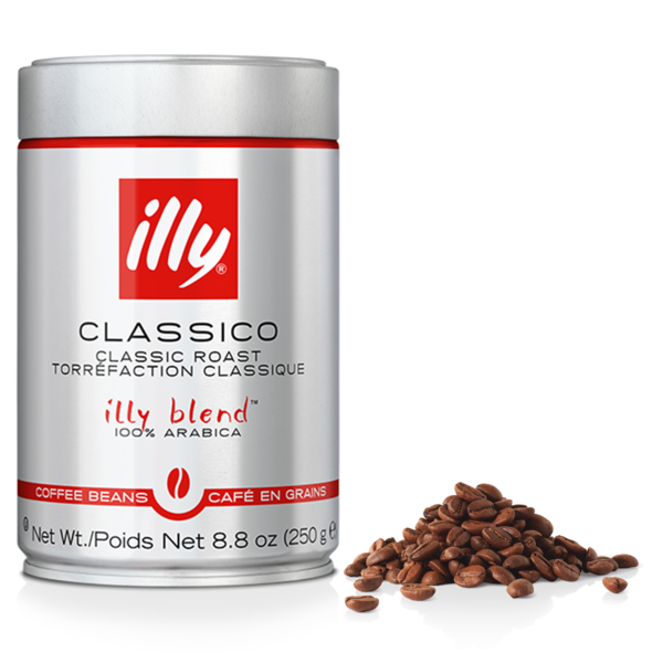 Coffee Grounds and Whole Beans illy Whole Bean Coffee, Classico Medium Roast, 100% Arabica Coffee hero