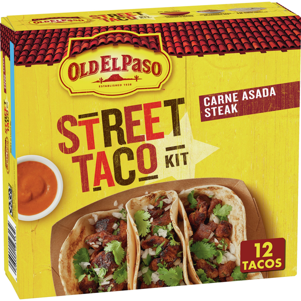 Latino Foods Old El Paso Street Taco Kit, Carne Asada Steak hero