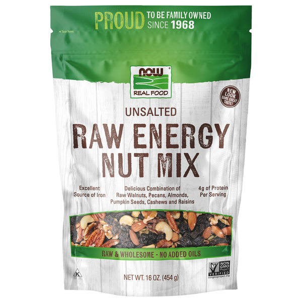 Nuts, Seeds & Dried Fruit NOW Raw Energy Nut Mix, Unsalted hero