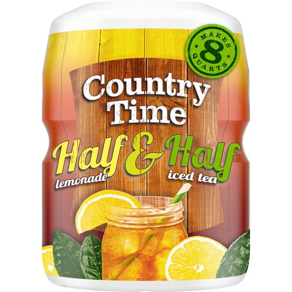 Cocoa & Drink Mixes Country Time Half & Half Lemonade Iced Tea Naturally Flavored Powdered Drink Mix hero