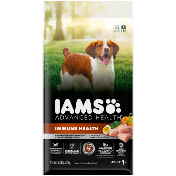 Dog Food IAMS Advanced Health Chicken & Superfoods Recipe Adult Dry Dog Food hero