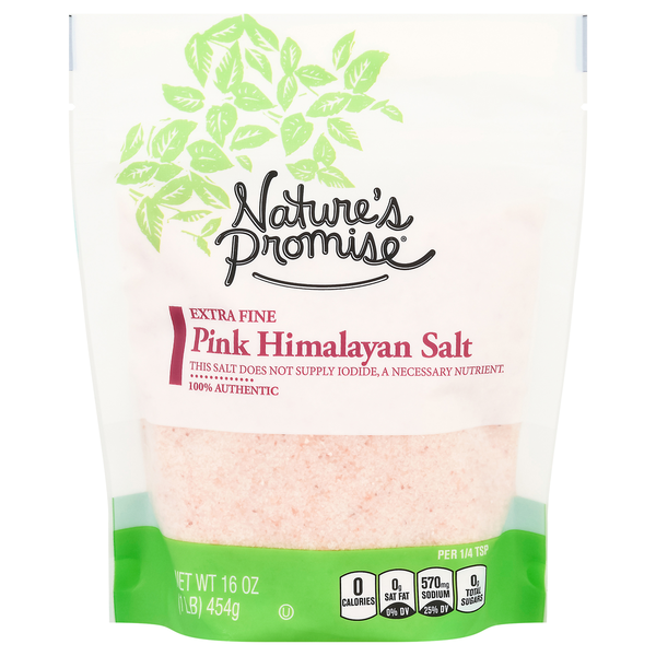 Spices & Seasonings Nature's Promise Himalayan Salt, Pink, Extra Fine hero