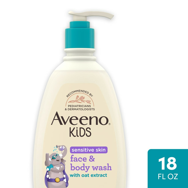 Aveeno Kids Sensitive Skin Face & Body Wash, Hypoallergenic hero