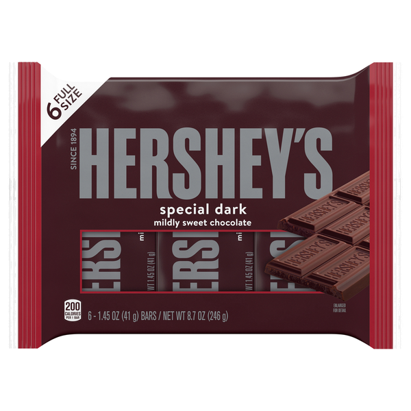 Candy & Chocolate Hershey's Mildly Sweet Chocolate Candy hero