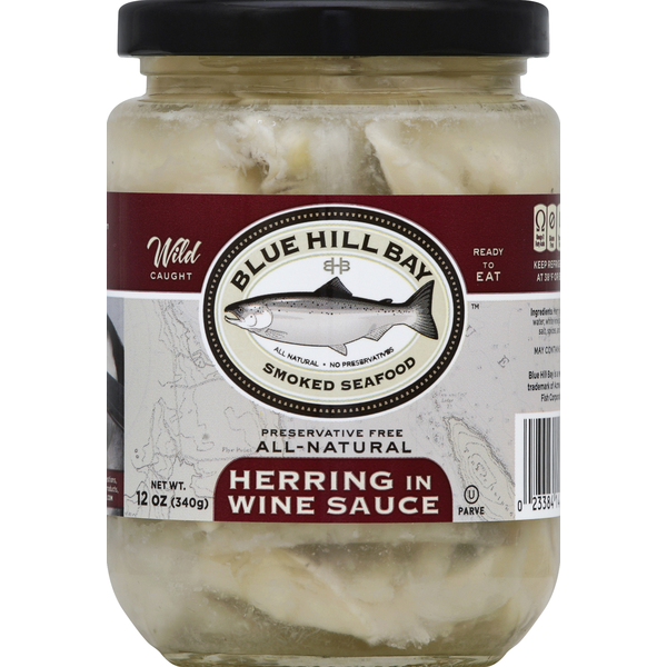 Packaged Seafood Blue Hill Bay Herring, in Wine Sauce hero