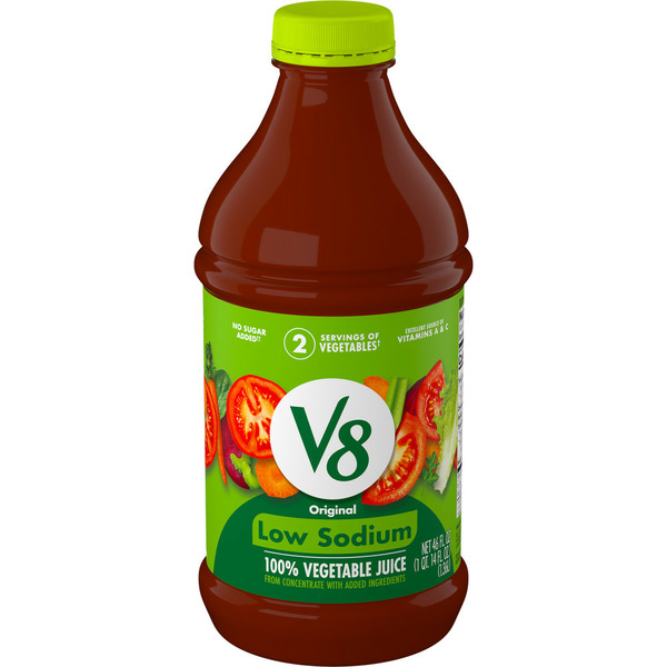 Juice & Nectar (Shelf-Stable) V8 Low Sodium Original 100% Vegetable Juice hero