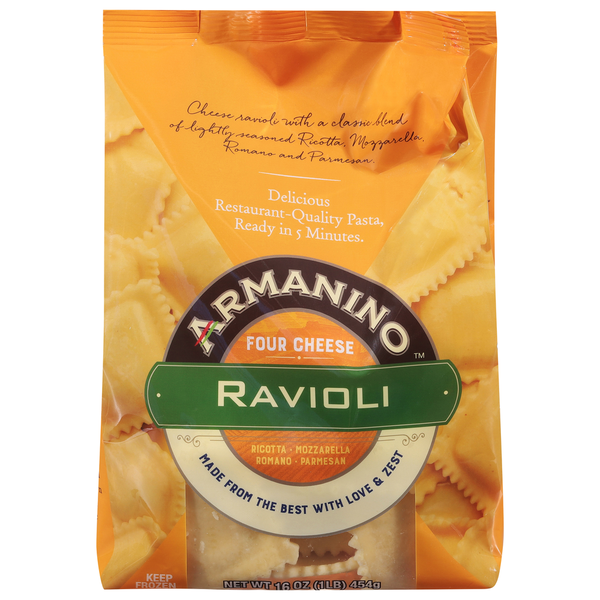 Frozen Meals Armanino Ravioli, Four Cheese hero