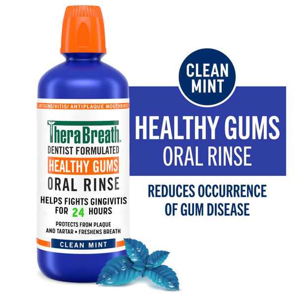 Oral Hygiene TheraBreath Healthy Gums Mouthwash hero