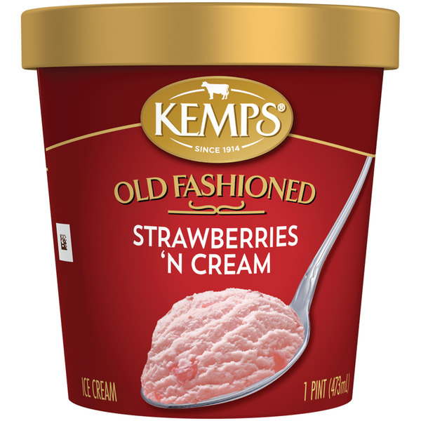 Ice Cream & Ice Kemps Old Fashioned Strawberries N' Cream Ice Cream hero