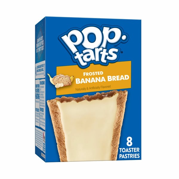 Breakfast Bars & Pastries Pop-Tarts Toaster Pastries, Breakfast Foods, Kids Snacks, Frosted Banana Bread hero