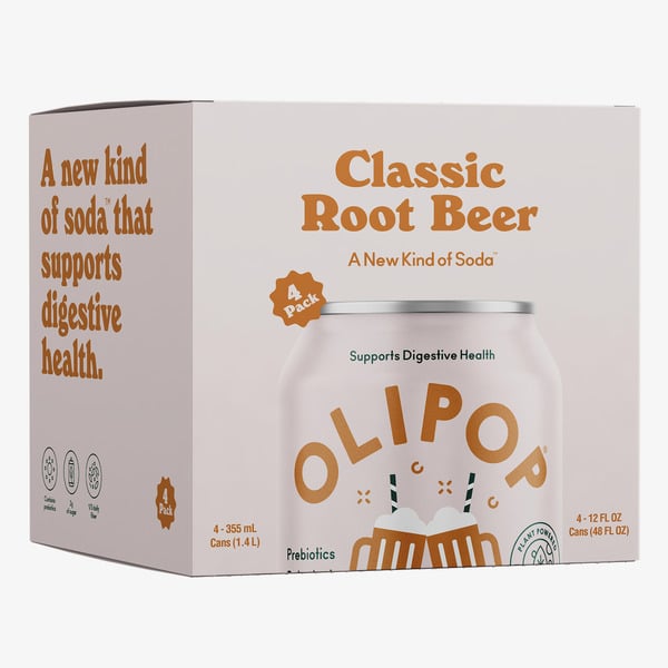 OLIPOP Prebiotic Soda, Classic Root Beer hero