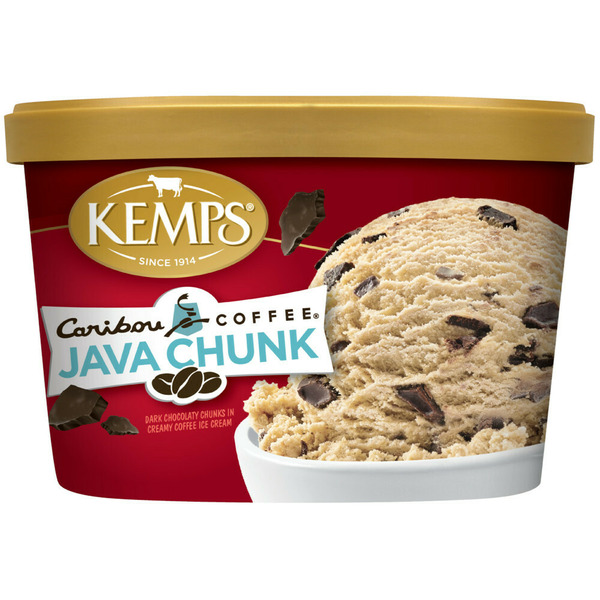 Ice Cream & Ice Kemps Caribou Coffee Java Chunk, Premium Ice Cream hero