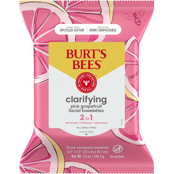 Facial Care Burt's Bees Facial Towelettes, Clarifying hero