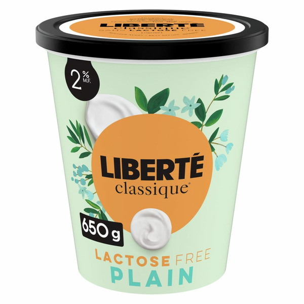 Yogurt Liberté Classique 2% Smooth Traditional Yogurt, Lactose Free Plain hero